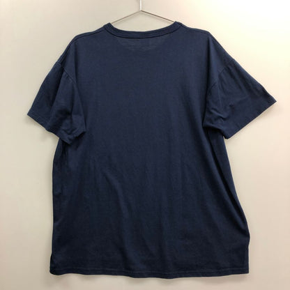 中古◆ラッセル Tシャツ 90年代 コットン USA製 ネイビー メンズ サイズXL Russell 【AFB17】