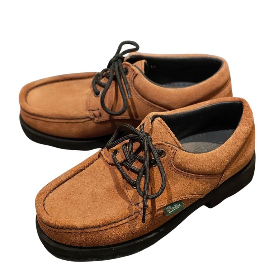 パラブーツ レザーシューズ ティエール モカシン スエード ブラウン メンズ サイズUK5 PARABOOT ビジネスシューズ 約23.5cm【LA】【中古】