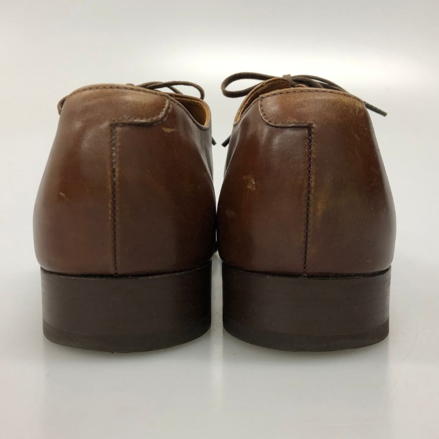 エーボンハウス レザーシューズ クロケット＆ジョーンズ製 パンチドキャップトゥ ブラウン サイズUK8E メンズ AVON HOUSE 約26.5cm【AFC1】