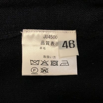 美品◆クルチアーニ ウールクルーネックニット メンズ サイズ 46 ネイビー Cruciani 【AFB11】