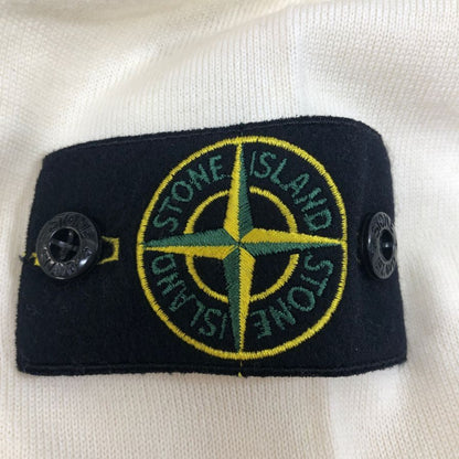 新品同様◆ストーンアイランド クルーネックニット ホワイト メンズ サイズXL Stone Island 【AFB38】