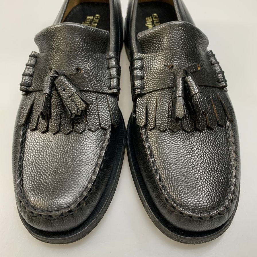ジーエイチバス タッセルローファー ウィージャンズ ラーソン シボレザー サイズ10 メンズ ブラック G.H.Bass&Co. WEEJUNS LARSON 約28.0cm【AFD14】