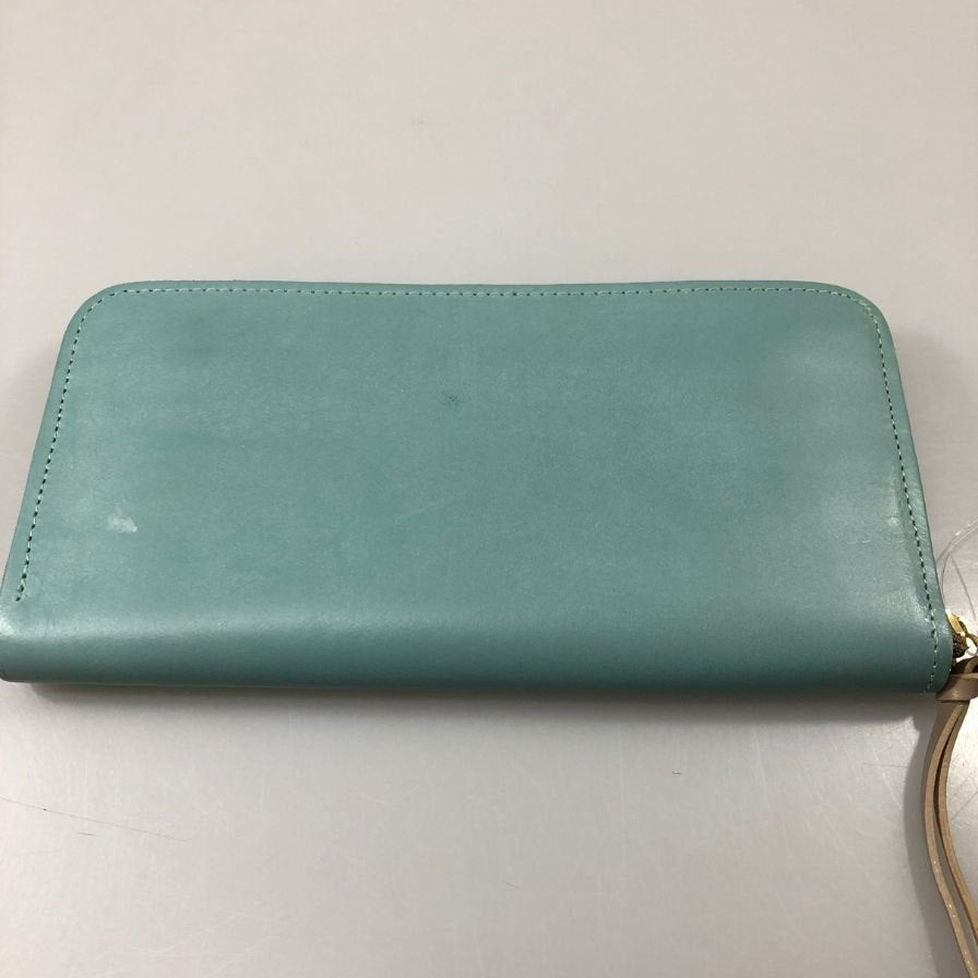 グレンロイヤル 長財布 ラウンドジップ ブライドルレザー ブルー ゴールド金具 GLENROYAL【AFI1】