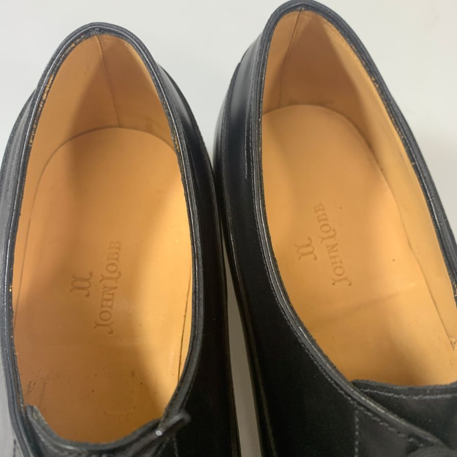 ジョンロブ レザーシューズ プレーントゥ イヤーモデル 1999 サイズ7E ブラック JOHN LOBB ビジネスシューズ 約25.5cm【LA】【中古】