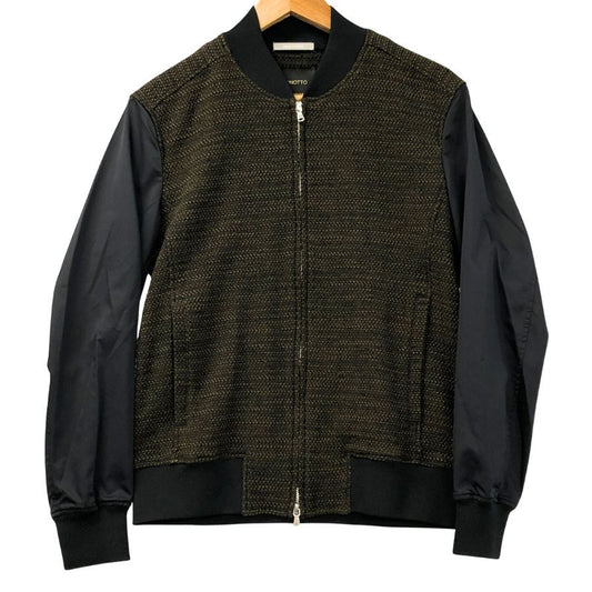 中古◆ハイストリート ブルゾン BONOTTO 袖切り替えデザイン サイズM メンズ ブラウン系 HIGH STREET 【AFA7】