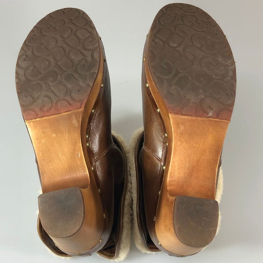 アグ ムートンブーツ ベイリーボタン ミニ ブラウン系 レディース サイズ25 1003889 UGG 約25.0cm【AFC29】