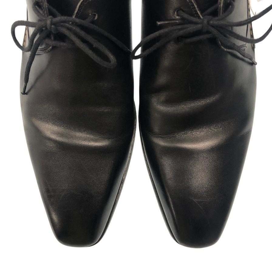 マグナーニ レザーシューズ 2アイレット カジノコレクション サイズ40 ブラック MAGNANNI 約24.5cm【AFC34】