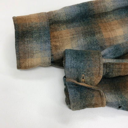 中古◆カントリー トラディション バイ ペンドルトン オンブレチェックシャツ ウール メンズ サイズM Country Traditionals BY PENDLETON 【AFB4】