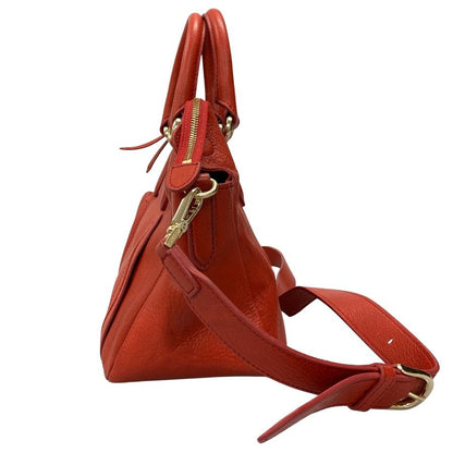 サザビー レザーショルダーバッグ 2WAY レッド レディース The SAZABY LEAGUE【AFE9】