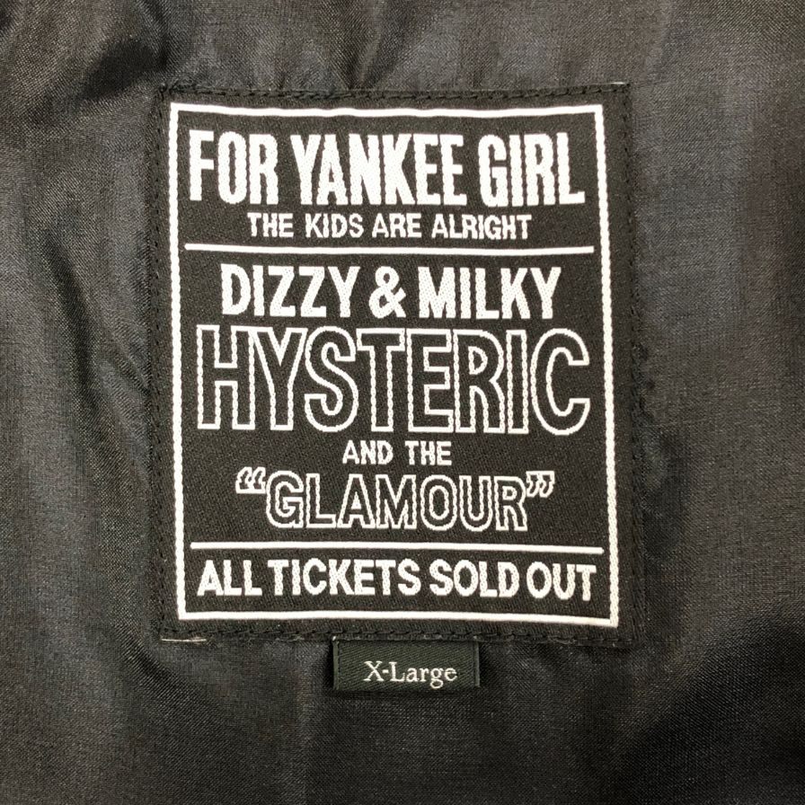 極美品◆ヒステリックグラマー スカジャン DRAGON LADY TOUR刺繍 ブラック メンズ サイズXL HYSTERIC GLAMOUR 【AFB41】