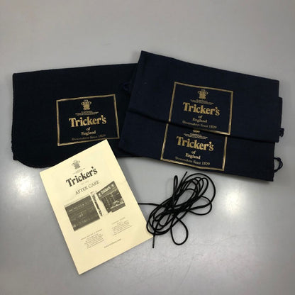 トリッカーズ カントリーブーツ モールトン グレインレザー ウイングチップ 922116 M7819 ネイビー UK8 Tricker’ｓ ビジネスシューズ 約26.5cm【LA】【中古】
