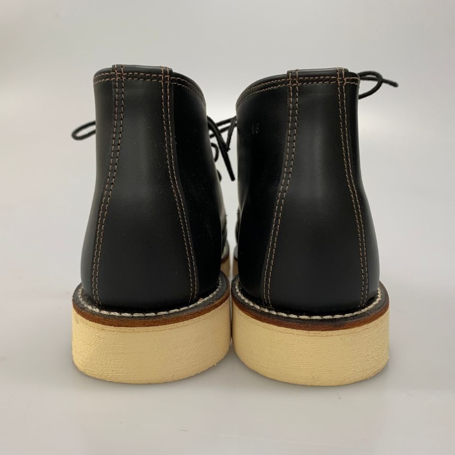 レッドウィング チャッカブーツ 9852 アイリッシュセッター 復刻犬タグ メンズ ブラック サイズ7ハーフ D RED WING 約26.0cm【AFC45】