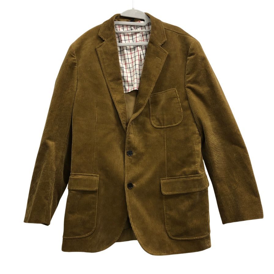 ブルックスブラザーズ 2B テーラードジャケット コーデュロイ エルボーパッチ ブラウン メンズ サイズ42R Brooks Brothers【LA】