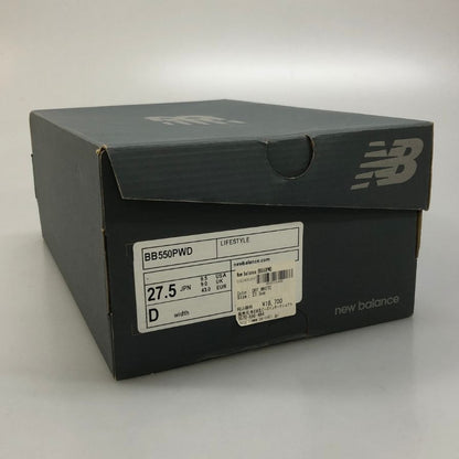 ニューバランス ローカットスニーカー ホワイト メンズ サイズ27.5㎝ BB550PWD New Balance 約27.5cm【AFD4】