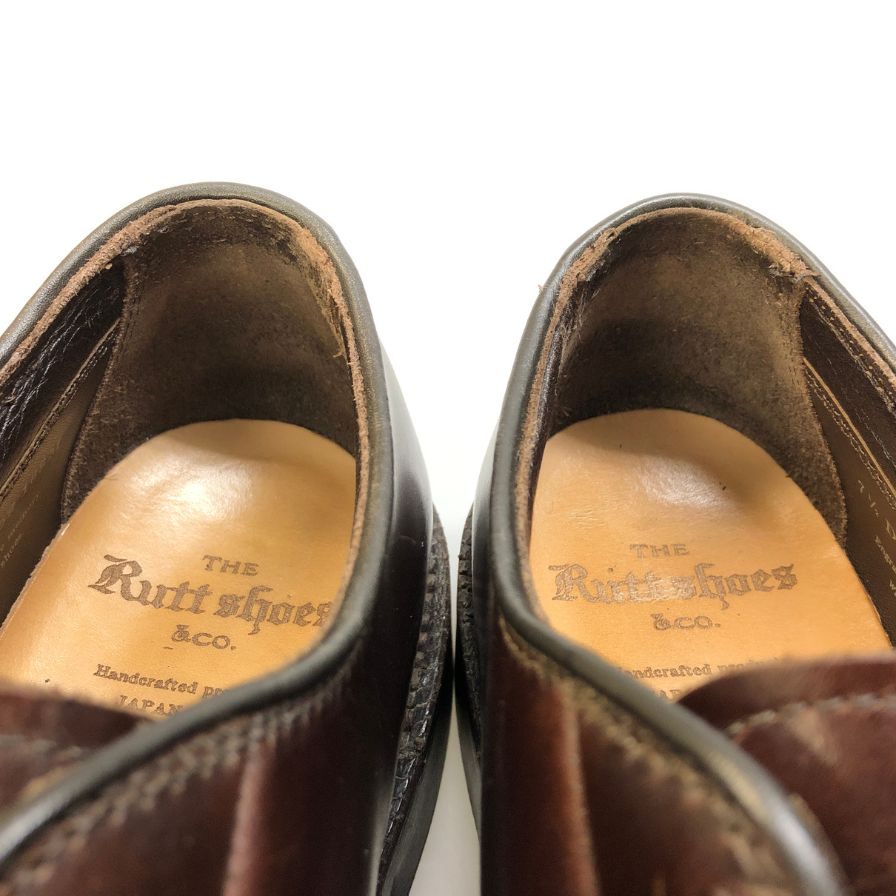 ラッドシューズ レザシューズ Vチップ 7052 メンズ サイズ7.5 ブラウン系 Rutt shoes 約25.5cm【AFD12】