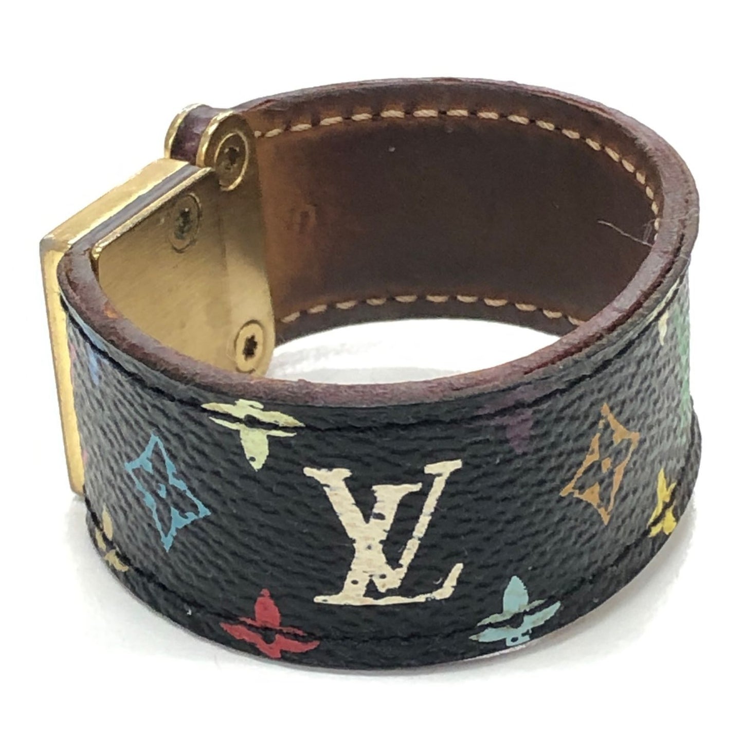 ルイヴィトン ブレスレット モノグラム ブラスレ コアラ M65347 レザー ブラック サイズS LOUIS VUITTON