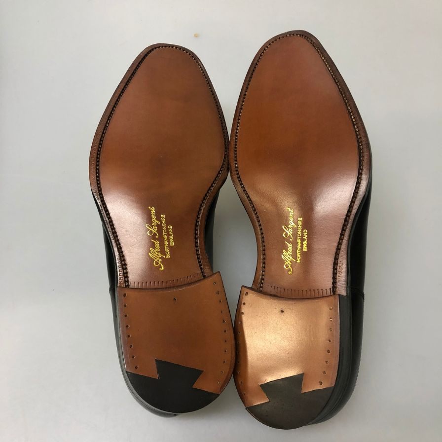 アルフレッド サージェント Uチップ レザーシューズ ブラック 6.5 メンズ ALFRED SARGENT 約25.5cm【AFD15】