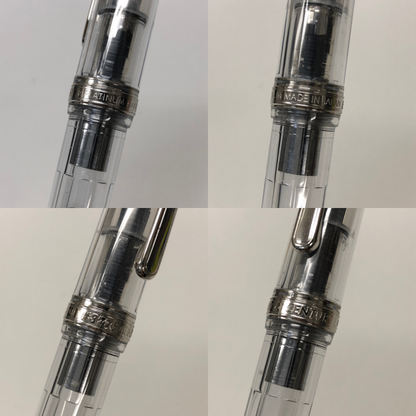 プラチナ 万年筆 センチュリー 3776 透明 クリア ペン先14K B 585 日本製 PLATINUM CENTURY【AFI15】