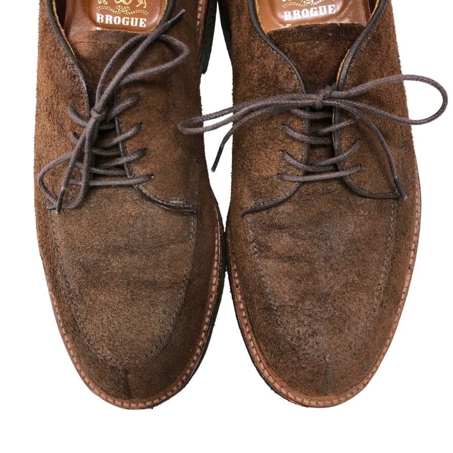 オールデン D8628 レザーシューズ Uチップ スエード メンズ サイズ８ ブラウン ALDEN ビジネスシューズ 約26.0cm【LA】【中古】