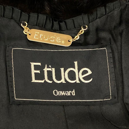 エチュード オンワード ハーフコート カナダマジェスティック ミンク ダークブラウン レディース サイズM Etude ONWARD【AFF22】