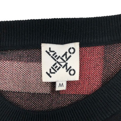 美品◆ケンゾー クルーネックロゴプリントコット ソニット マルチ FA65PU5323SC  KENZO 【AFB9】