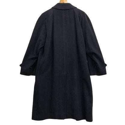 中古◆バーバリー バルカラーコート 90年代 旧タグ ウール×カシミヤ ネイビー メンズ サイズ180  Burberry 【AFF20】