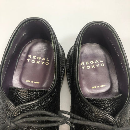 リーガルトーキョー レザーシューズ ウイングチップ カーフ グレインレザーコンビ ブラック サイズ26 REGAL TOKYO 約26.0cm【AFD15】