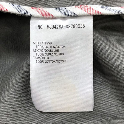 トム ブラウン ジャケット MJU426A 裏地ストライプ コットン メンズ グレー サイズS相当 THOM BROWNE【LA】