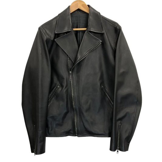 中古◆アンスナム レザー ジャケット ダブル ライダース メンズ サイズ03 ブラック ANSNAM 【AFG1】