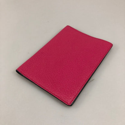 スマイソン パスポートケース レザー ピンク×ネイビー レディース SMYTHSON【AFI12】【中古】