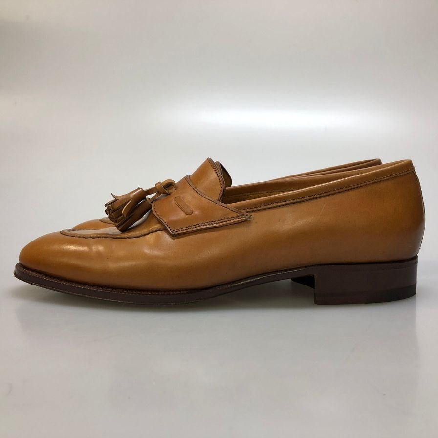 レユッカス タッセルローファー カーフ ブラウン サイズ40.5 Le Yucca's ローファー 約25.5cm【LA】【中古】
