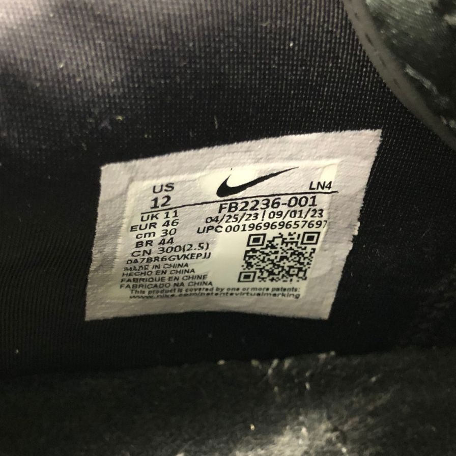 ナイキ スニーカー バスケットボールシューズ レブロン 21 EP FB2236-001 タイタン サイズUS12 ブラック系 メンズ NIKE LEBRON 21 EP 約30.0cm【AFD7】