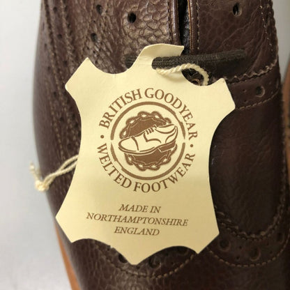 ジョンホワイト ウィングチップ レザーシューズ KB202 ブラウン サイズ6.5 メンズ John White 約25.5cm【AFD4】