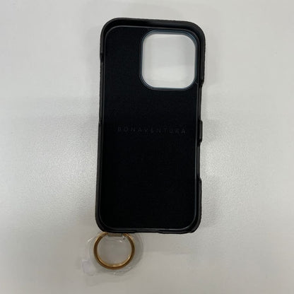 ボナベンチュラ iphoneケース 16PRO対応 リング付き グレージュ ゴールド金具【AFI18-3】【中古】