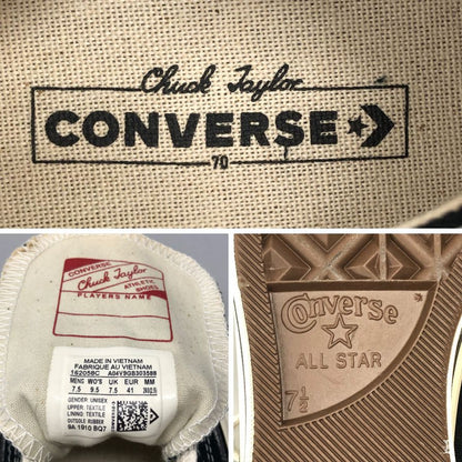 コンバース チャックテイラー 162058C UK 7.5 ブラック  CONVERSE  Chuck Taylor 約25.0cm【AFC31】