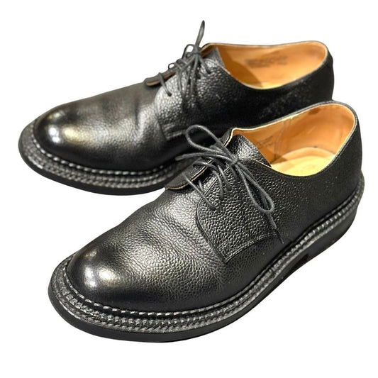 グレンソン レザーシューズ S199G 426 プレーントゥ トリプルウェルト グレインレザー ブラック サイズ6.5Ｇ GRENSON ビジネスシューズ 約25.0cm【LA】【中古】