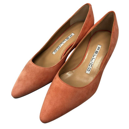 ペリーコ パンプス スエード オレンジ系 35 PELLICO 約22.0cm【AFD7】