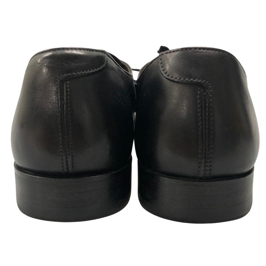グレンソン マスターピース スチュアートチョイス レザーシューズ 外羽根 プレーントゥ ブラック サイズ8D Grenson 約27.0cm【AFC8】
