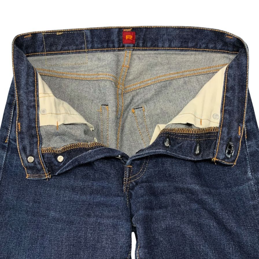リゾルト ストレートデニムパンツ 710 ブルー W29L29 メンズ ボタンフライ 赤耳 RESOLUTE 【AFB30】