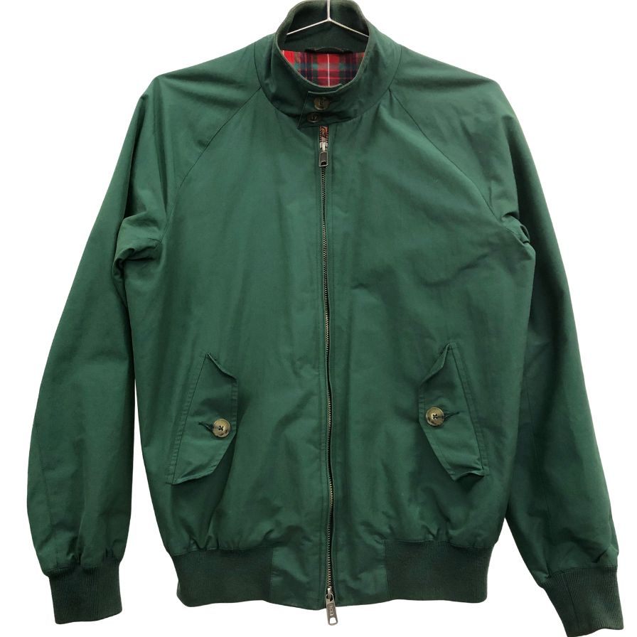 中古◆バラクータ ブルゾン ハリントンジャケット G9 スウィングトップ メンズ グリーン サイズ36 BARACUTA 【AFB3】