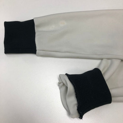 中古◆コムデギャルソン レディース ジップ ブルゾン ジャージ バイカラー OX-T021 AD2023 サイズL ブラック×ホワイト COMME des GARONS 【AFB33】