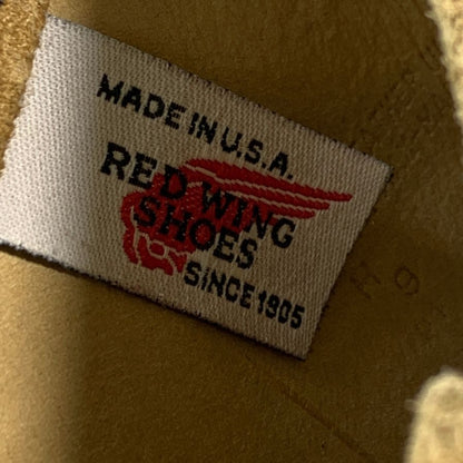 レッドウィング ペコスブーツ スエード ベージュ US9E メンズ RED WING 約27.0cm【PTM1】