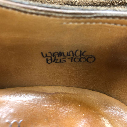 ジョンロブ WARWICK フルブローグ スエード ブラウン サイズUK6.5E 7000ラスト JOHN LOBB スエードシューズ 約26.0cm【LA】【中古】