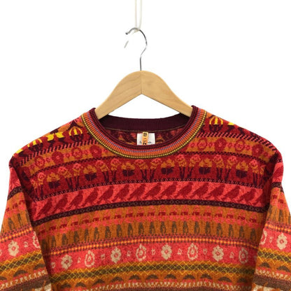 美品◆ポールスミス ロングスリーブニット 総柄 現行タグ メンズ サイズM Paul Smith 【AFB7】