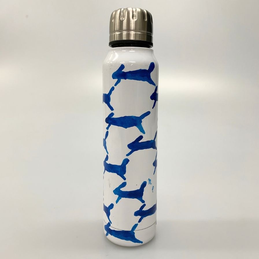 ミナペルホネン×サーモマグ アンブレラボトル ホワイト run run run ユニセックス mina perhonen×thermo mug【AFB56】【中古】