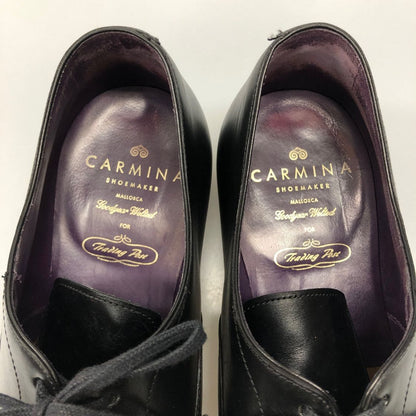 カルミナ レザーシューズ ストレートチップ 80204 ボックスカーフ メンズ ブラック サイズ7 CARMINA 約25.0cm【AFD14】