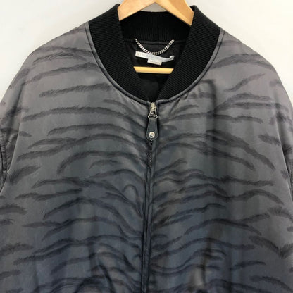 美品◆ステラマッカートニー ボンバージャケット タイガ―プリント グレー系 レディース サイズ42 STELLA McCARTNEY 【AFA9】
