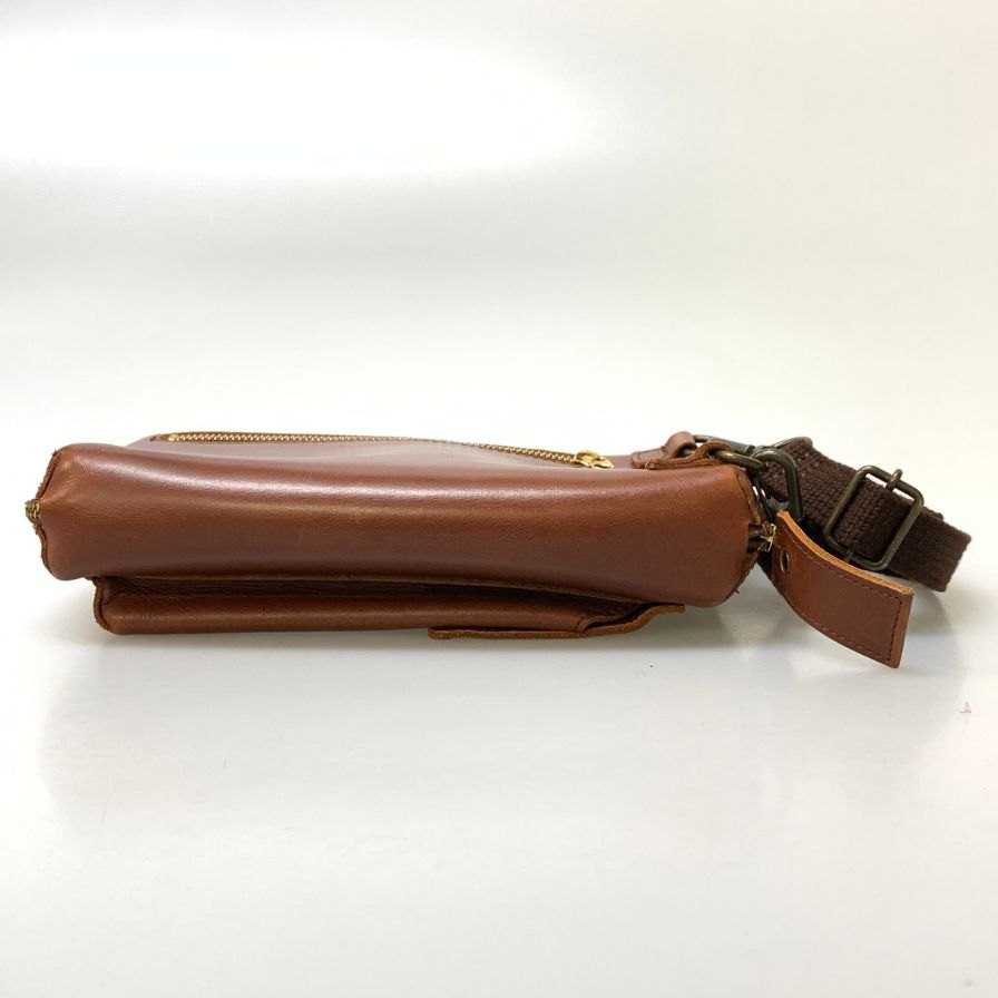 フリーハンド ミニショルダーバッグ レザー ブラウン メンズ FREE HAND【AFE3】