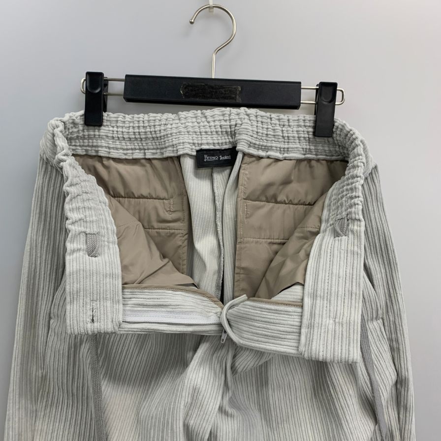 ヘルノ コーデュロイ パンツ PT00005DL グレー レディース サイズM HERNO 【AFB25】