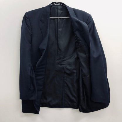 美品◆ダンヒル 2B テーラードジャケット センターベント Dロゴボタン ネイビー メンズ サイズ38 dunhill 【AFB19】